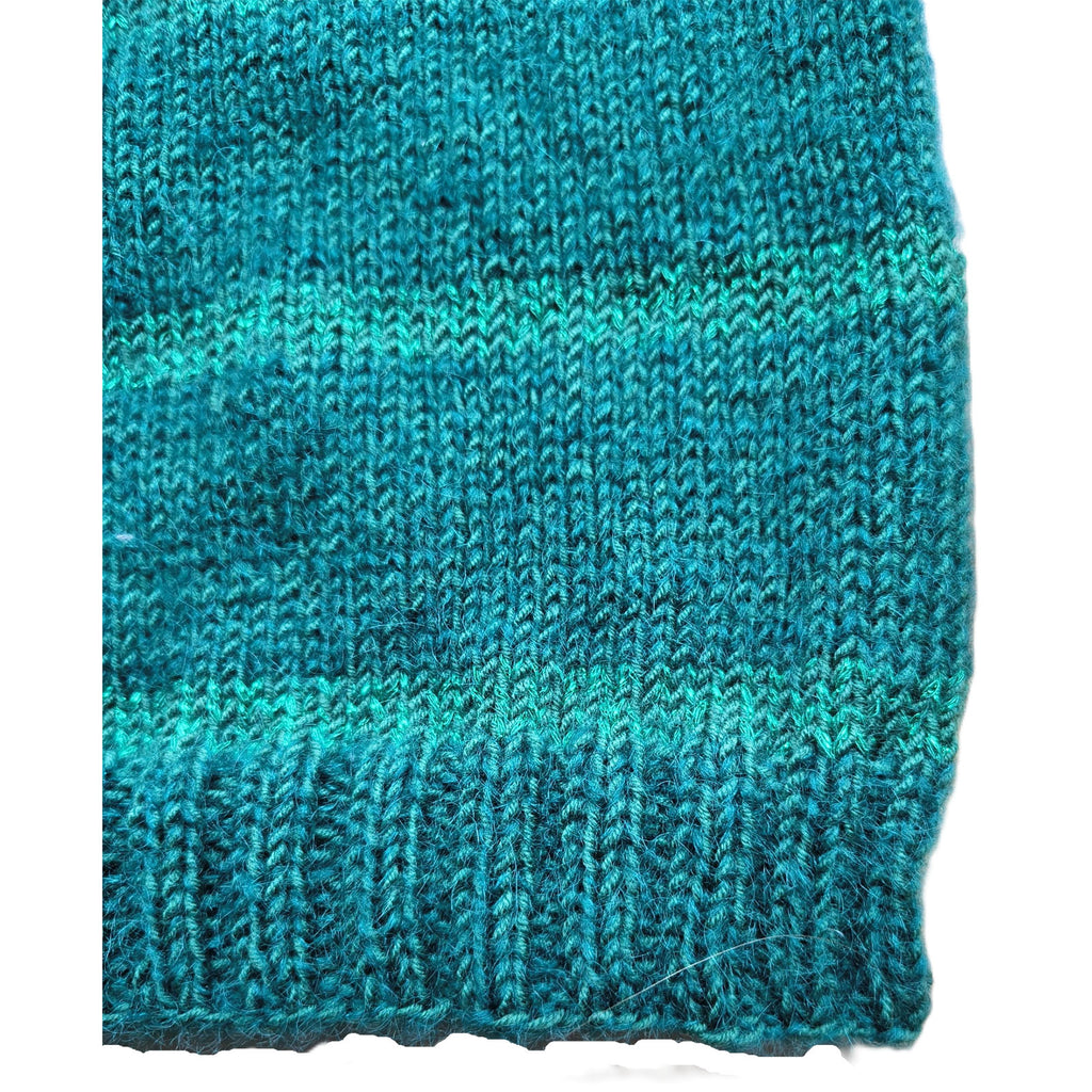 Strickset „Gestreifter Raglanpullover mit Rundkragen und Glitzer“