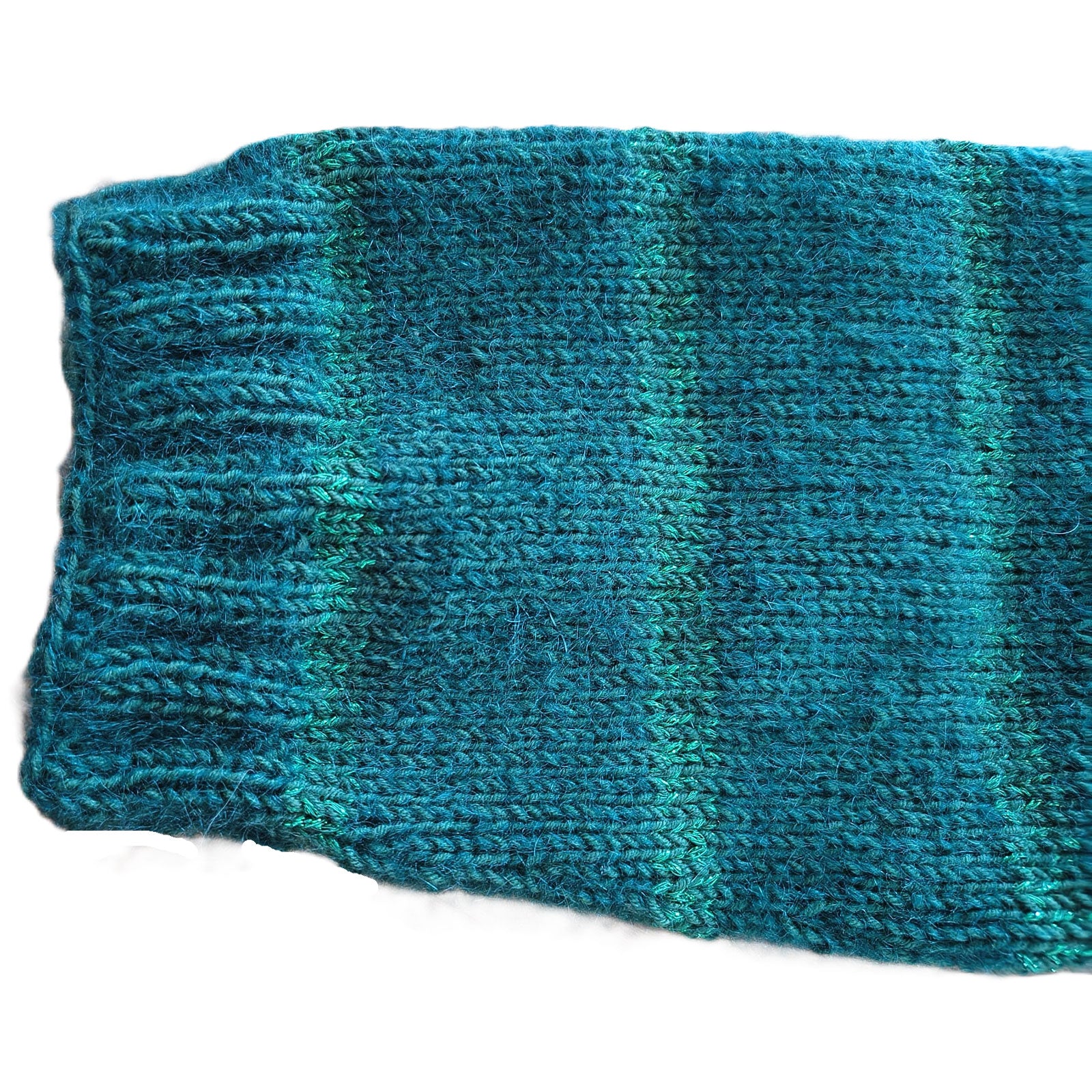 Strickset „Gestreifter Raglanpullover mit Rundkragen und Glitzer“