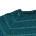 Strickset „Gestreifter Raglanpullover mit Rundkragen und Glitzer“