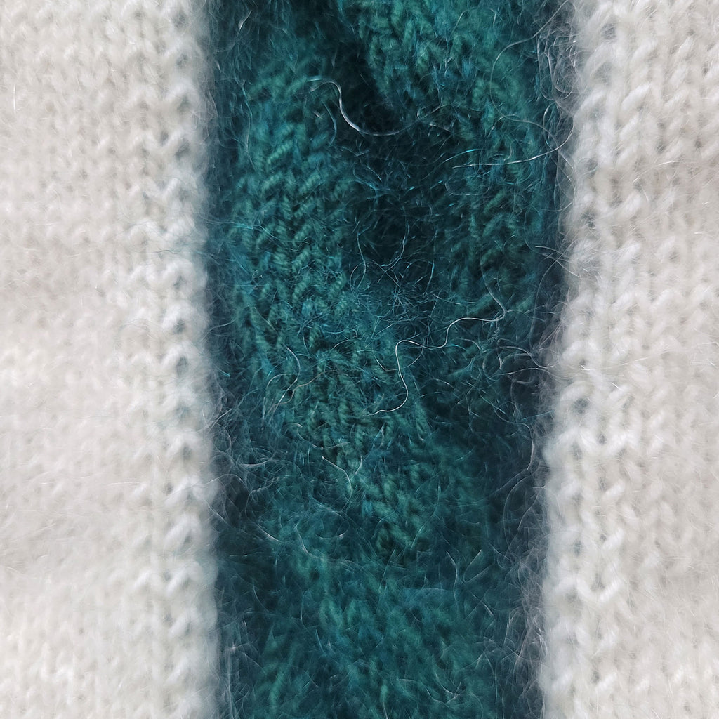 Strickset „Mohair-Pullunder mit Zopf“