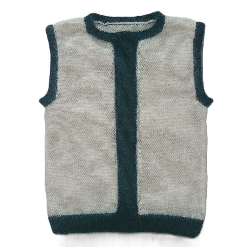Strickset „Mohair-Pullunder mit Zopf“