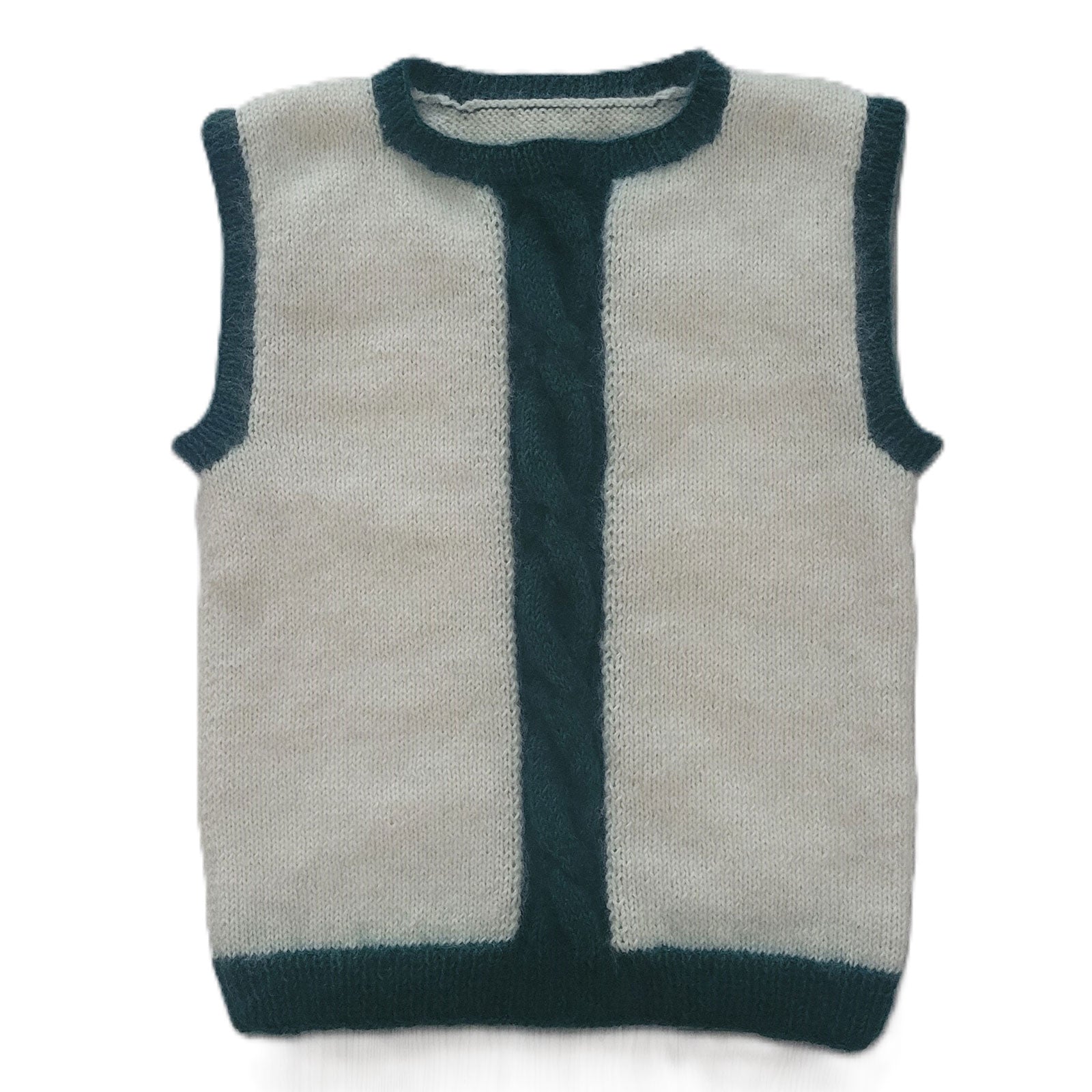 Strickset „Mohair-Pullunder mit Zopf“