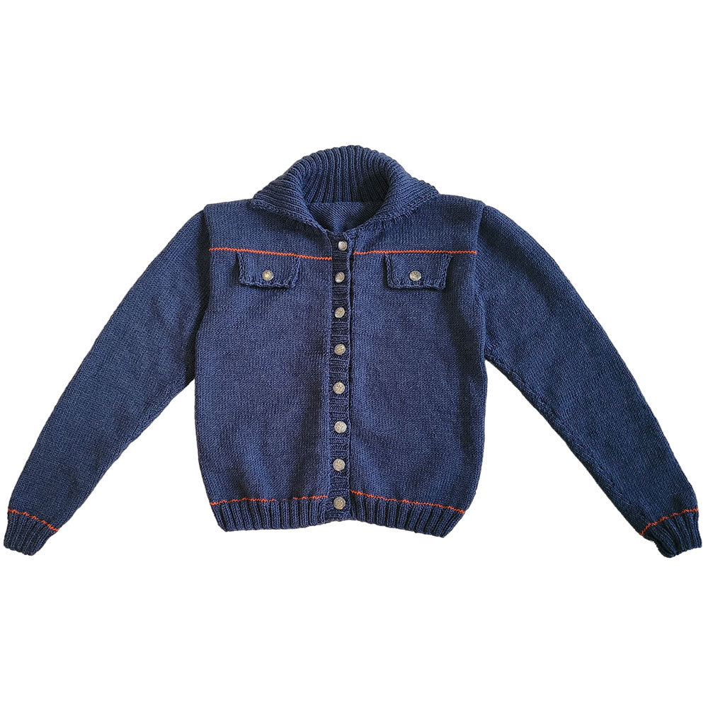 Strickset „Strickjacke im Denim-Look“