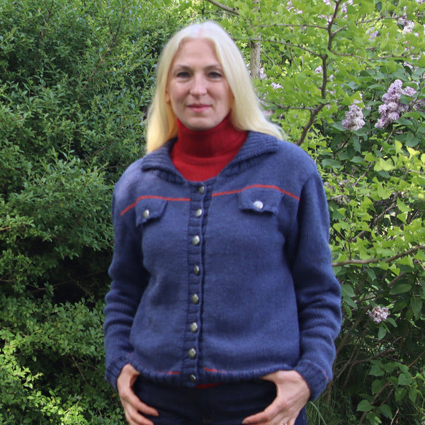 Strickset „Strickjacke im Denim-Look“