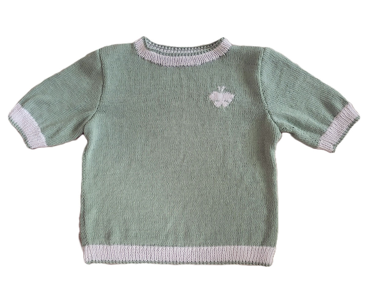 Strickset „Basic T-Shirt mit Logo"