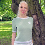 Strickset „Basic T-Shirt mit Logo"