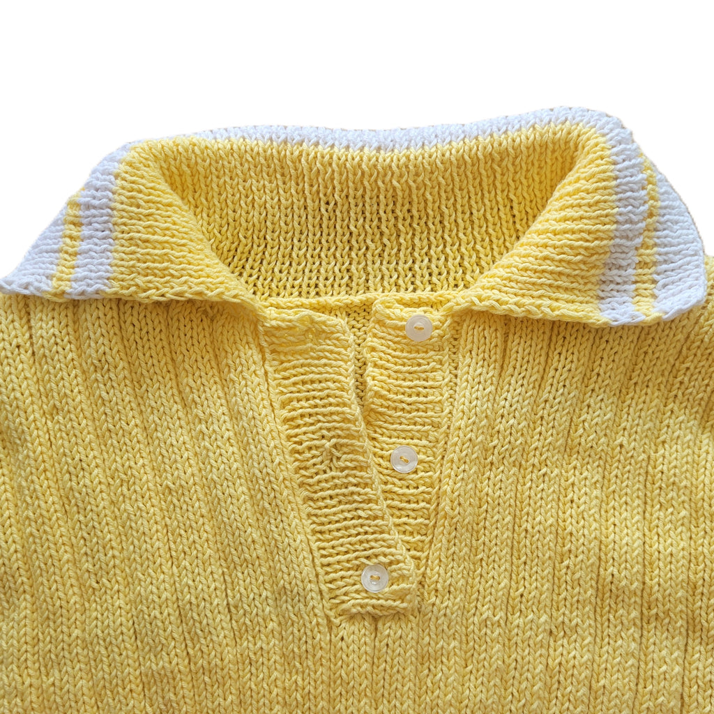 Strickset „Poloshirt im Rippenmuster“